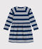 Robe manches longues en coton épais enfant fille bleu MEDIEVAL/ MONTELIMAR