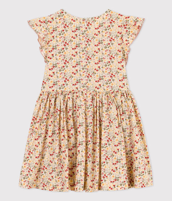Robe en popeline enfant fille blanc AVALANCHE/ MULTICO
