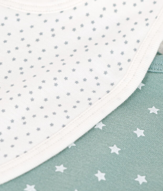 Set met 2 katoenen slabbetjes met print voor baby's multicouleur