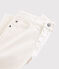 Pantalon en serge enfant garçon blanc MARSHMALLOW
