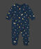 Pyjama en molleton gratté imprimé espace bébé bleu BEACH/ MULTICO