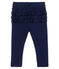 Legging imprimé à volants bébé fille bleu SMOKING/blanc MARSHMALLOW CN