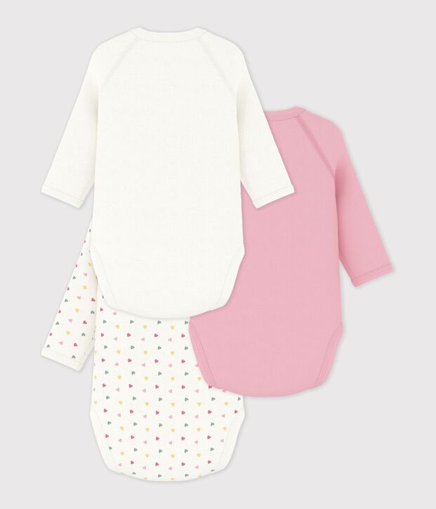 Set van katoenen babyrompertjes met lange mouwen en print multicouleur