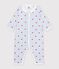 Pyjama b&eacute;b&eacute; en coton sans pieds imprim&eacute; c&oelig;urs blanc/multicouleur