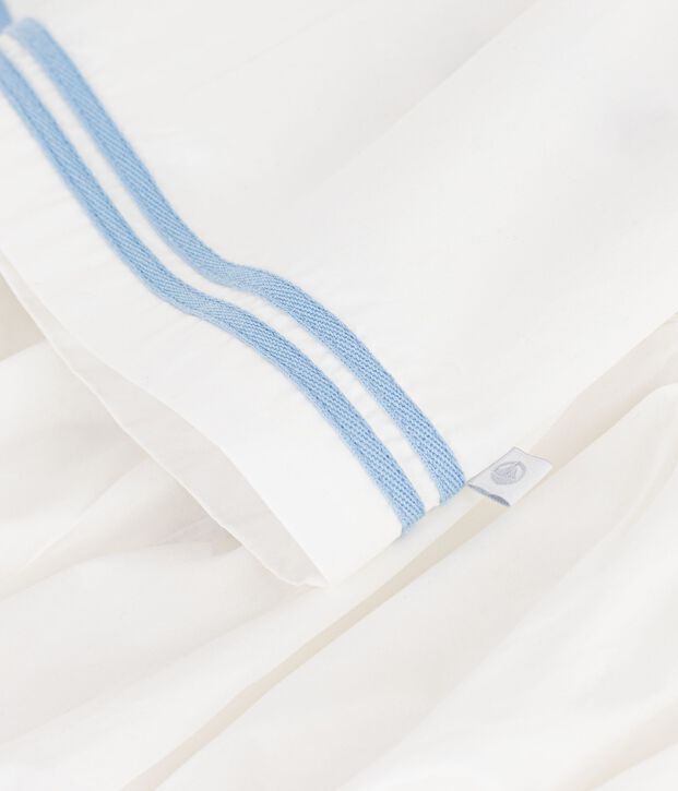 Robe b&eacute;b&eacute; en coton sans manches unie et son bloomer blanc