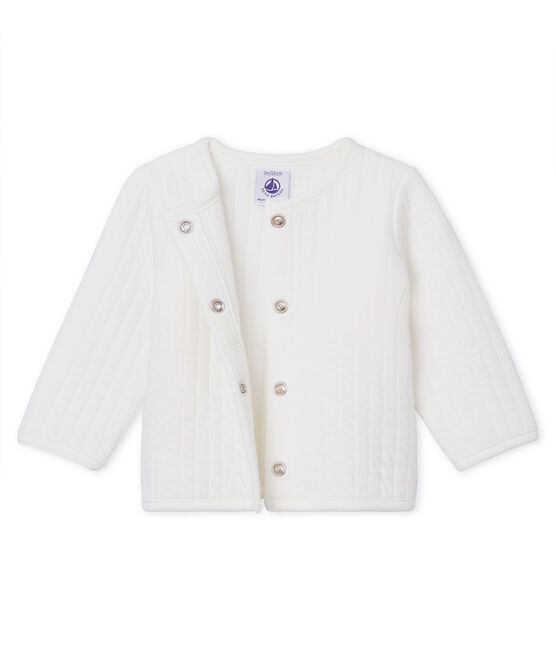 Cardigan en tubique matelassé bébé fille blanc MARSHMALLOW