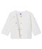 Cardigan en tubique matelassé bébé fille blanc MARSHMALLOW