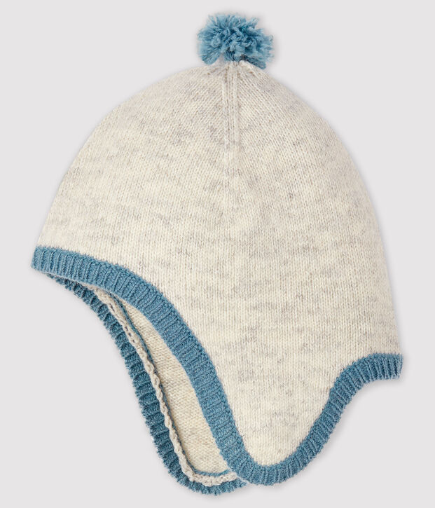 Grijs m&ecirc;lee tricot mutsje voor babyjongens BELUGA CHINE