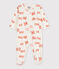 Slaappakje voor baby's in molton  wit MARSHMALLOW/ BRANDY