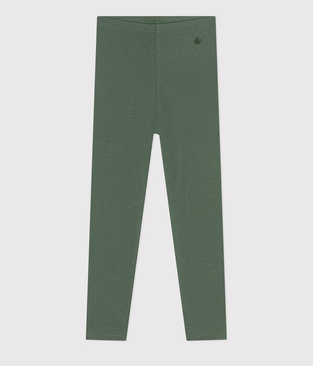Legging van jersey en elastaan voor meisjes groen