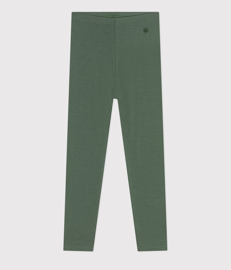 Legging en jersey &eacute;lasthanne enfant fille vert