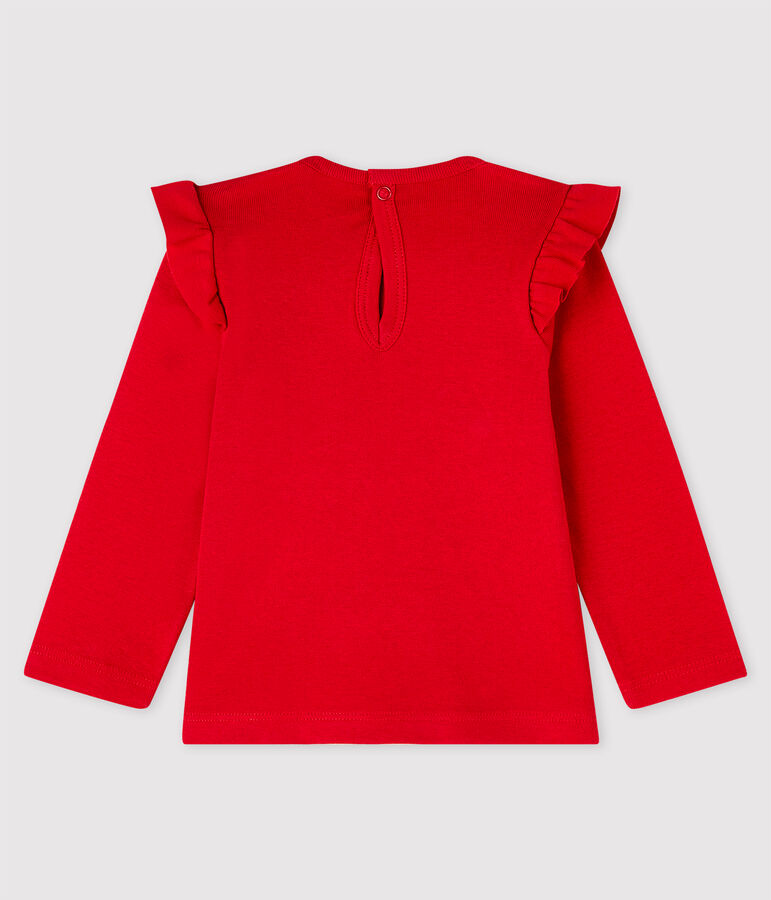 Blouse met lange mouwen babymeisje rood