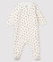 Molton babyslaappak met vossenprint wit MARSHMALLOW/wit MULTICO