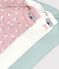 Set van katoenen body's met lange mouwen en bloemenprint multicouleur