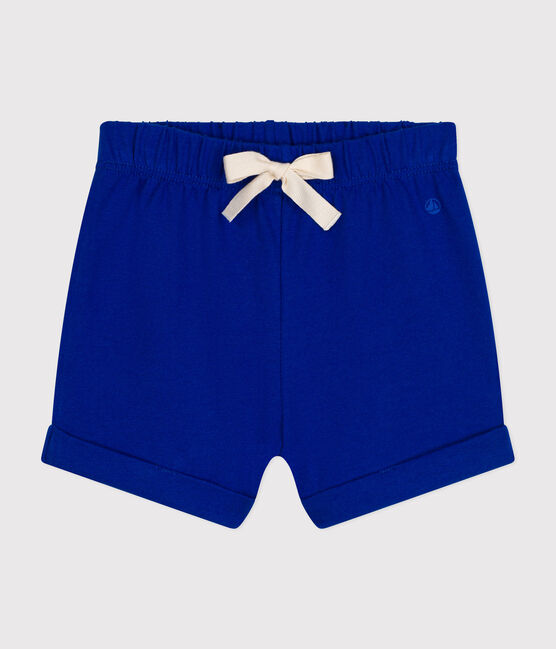 Short en jersey léger bébé bleu SURF