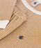 Pyjama en coton rayé junior marron CUIVRE/ MARSHMALLOW