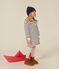 Jurkje met lange mouwen van geruwde fleece voor meisjes wit AVALANCHE/blauw SMOKING