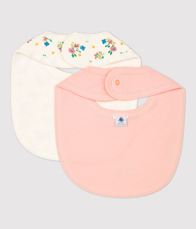 Set van 2 slabbetjes van biologisch katoen multicouleur