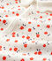 Dors-bien sans pieds à col bébé en coton biologique blanc MARSHMALLOW/blanc MULTICO
