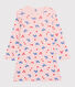 Nachthemd met lange mouwen en kattenprint