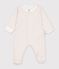Pyjama b&eacute;b&eacute; en coton imprim&eacute; &agrave; fleurs blanc/multicouleur
