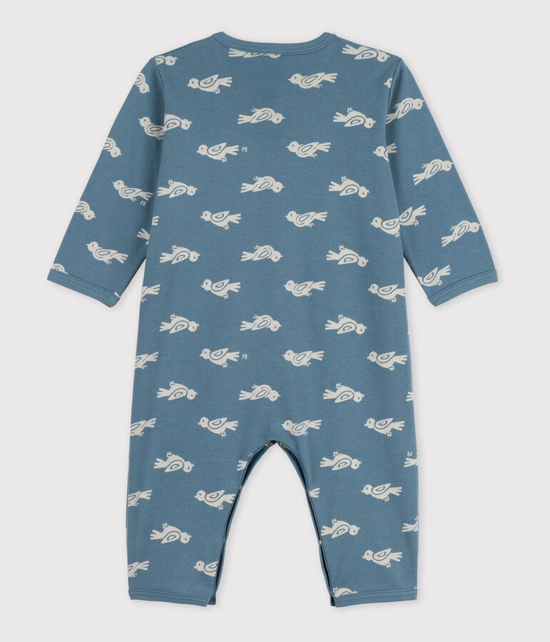 Pyjama zonder voetjes voor baby's blauw/wit