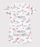 Pyjacourt en coton enfant blanc MARSHMALLOW/blanc MULTICO