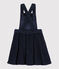 Robe salopette enfant fille bleu SMOKING