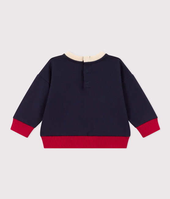 Sweatshirt van molton voor baby's blauw SMOKING