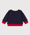 Sweatshirt van molton voor baby's blauw SMOKING