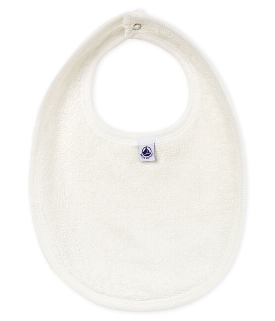Bavoir bébé garçon imprimé blanc MARSHMALLOW/blanc MULTICO