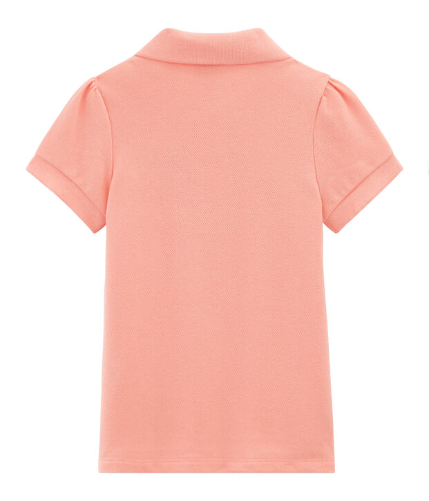 Meisjespolo met korte mouwen roze