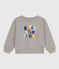 Sweatshirt en molleton enfant garçon gris CHATON CHINE