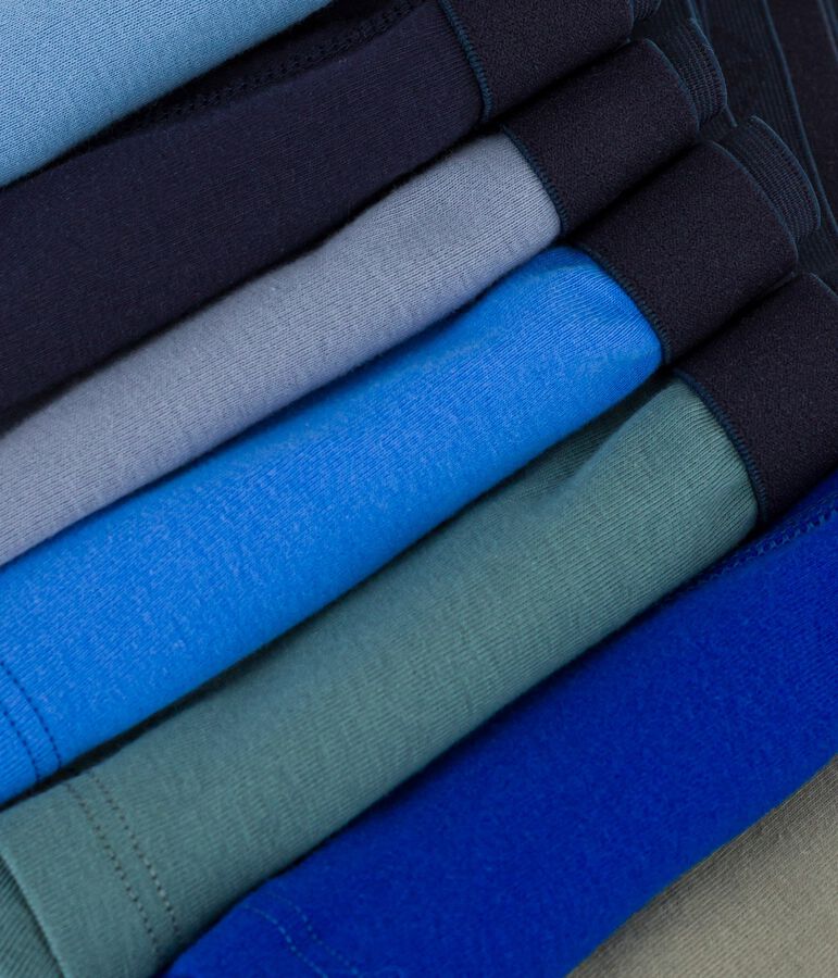 Lot de boxers enfant en coton uni multicouleur