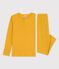 Pyjama uni en coton lyocell enfant jaune OCRE