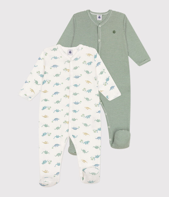 Lot de 2 pyjamas bébé en coton imprimé variante 1