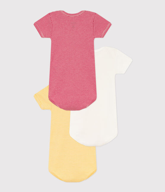 Lot de 3 bodies manches courtes Petit Bateau X Snoopy bébé en coton variante 1