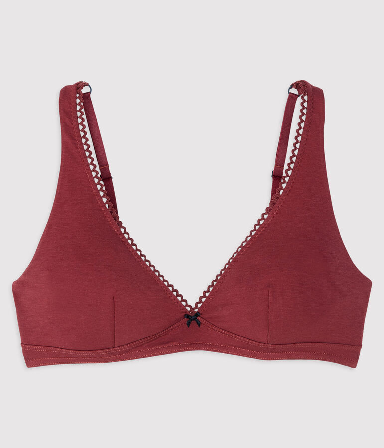 Soutien-gorge triangle femme rouge