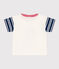 Tee-shirt Petit Bateau X Snoopy en jersey léger bébé blanc MARSHMALLOW/blanc MULTICO