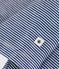 Gestreept T-shirt met lange mouw van wol en katoen voor kinderen blauw MEDIEVAL/wit MARSHMALLOW