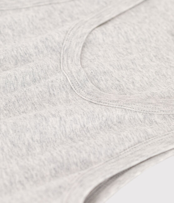 Iconische tanktop in katoen grijs BELUGA CHINE