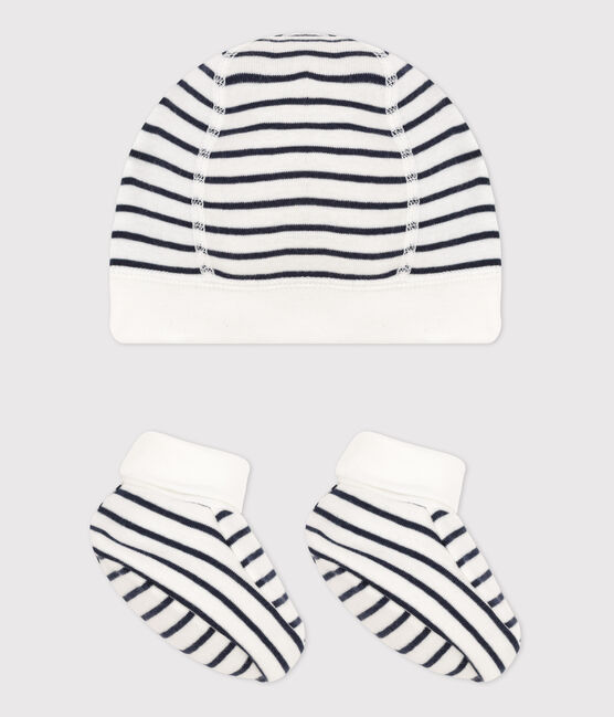 Lot 2 pièces bébé marinière en coton biologique variante 1