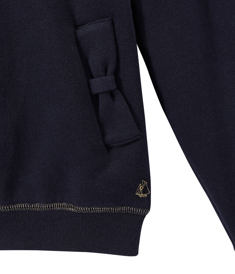 Hoodie met rits voor meisjes blauw SMOKING