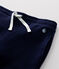 Pantalon confortable en coton enfant fille bleu SMOKING