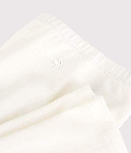 Legging en jersey enfant fille blanc MARSHMALLOW