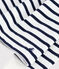Katoenen kinderjurk met lange mouwen en strepen wit MARSHMALLOW/blauw SMOKING
