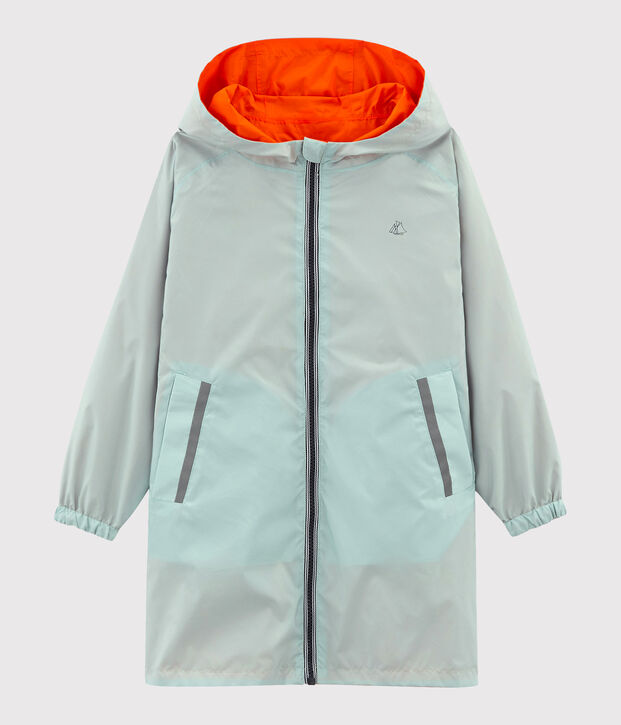Omkeerbare uniseks windstopper voor kinderen oranje/blauw