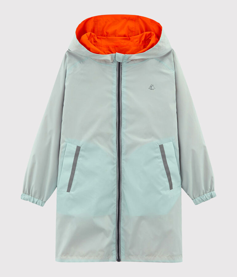 Coupe-vent r&eacute;versible enfant mixte orange CAROTTE/bleu FONTAINE