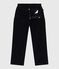 Effen fluwelen broek voor kinderen blauw SMOKING