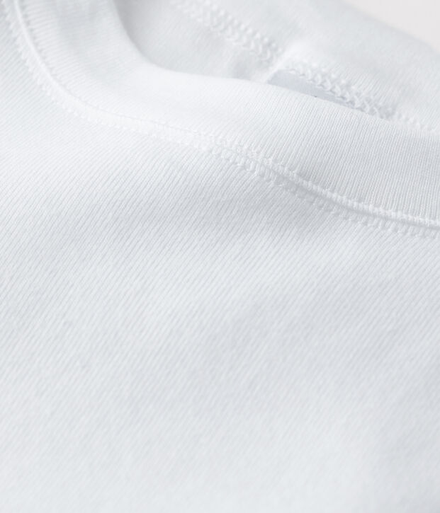L'ICONIQUE, dames-T-shirt met ronde hals in katoen wit